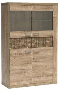 Vitrina N5, ruda, 40.5 cm x 102 cm x 160 cm