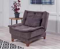 Atlošiamas krėslas Hanah Home Kelebek Berjer 867UNQ1027, antracito, 85 cm x 75 cm x 85 cm