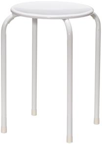 Taburetė 4Living Joy, matinė, balta, 33 cm x 33 cm x 47 cm