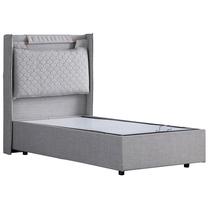 Lova viengulė Kalune Design Zagreb, 100 x 200 cm, šviesiai pilka, be čiužinio, su grotelėmis