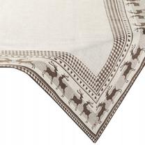 Kalėdinė staltiesė kvadratinė Nick, smėlio, 85 x 85 cm