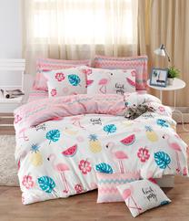 Vaikiškas patalynės užvalkalų komplektas Mijolnir Kokteyl 143EPJ4806, mėlyna/balta/geltona, 200 x 220 cm