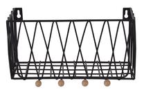 Lentyna Domoletti, juoda/medžio, 25.5 cm x 16.2 cm x 12 cm