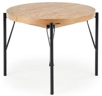 Stalas išskleidžiamas Inferno, ąžuolo/juoda, 100 - 300 cm x 100 cm x 76 cm