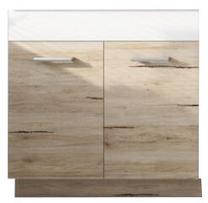 Apatinė virtuvinė spintelė Rio RI 19/D80Z, balta/smėlio ruda, 80 cm x 48 cm x 82 cm