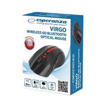 Kompiuterio pelė Esperanza Esperanza EM129R, bluetooth / usb, juoda/raudona