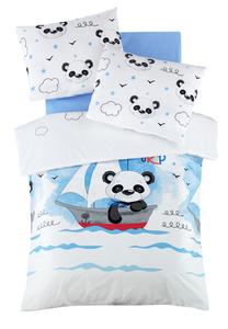 Patalynės užvalkalų komplektas Mijolnir Trip 170PTK2035, mėlynas/baltas/juodas, 100 x 150 cm