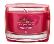 Žvakė, aromatinė Yankee Candle Red Raspberry, 7 - 10 h, 37 g, Raudona