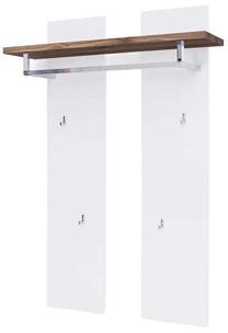 Sieninė kabykla MCakcent Romina, 135 cm, ąžuolo/balta