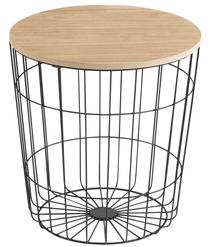 Kavos staliukas Lotus 61547, rudas/juodas, 39 cm x 39 cm x 41 cm