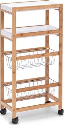 Lentyna su ratukais Zeller, ruda/balta, 40 cm x 22 cm x 83 cm