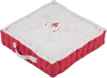 Grindų pagalvė Stof Pauline, raudona/smėlio, 45 cm x 45 cm