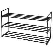 Batų lentyna Leobert, juoda, 92 cm x 30 cm x 54 cm