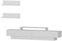 Svetainės baldų komplektas Kalune Design Lucca, vidaus, baltas