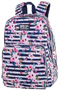 Mokyklinė kuprinė CoolPack Ohio Pink Marine, mėlyna/balta/rožinė, 29 cm x 11 cm x 42 cm