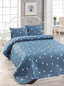 Lovatiesė Mijolnir Single Bedspread Set, mėlyna/balta, 160 cm x 220 cm