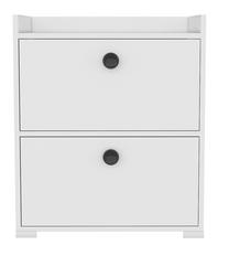 Batų dėžė Kalune Design Mete 475OLV1811, balta, 35 cm x 48.6 cm x 76.8 cm