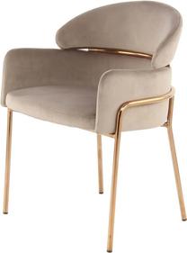 Valgomojo kėdė Kayoom Corey 125 VNZPV-TAU, aukso/rožinė/šviesiai ruda, 57 cm x 58 cm x 79 cm