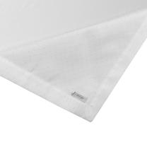 Staltiesė kvadratinė Ellen, balta/sidabro, 85 x 85 cm