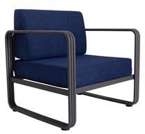 Lauko kėdė Floriane Garden Garden Sofa 700301, tamsiai mėlyna, 75 cm x 83 cm x 67 cm