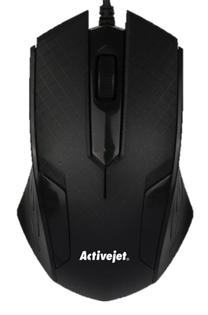 Kompiuterio pelė ActiveJet AMY-201, usb / ps/2 laidas, juoda