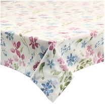 Staltiesė stačiakampė Alma, mėlyna/balta/žalia, 140 x 180 cm