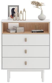 Stalčių blokai Home4you Iris 20129, balta, 80 cm x 40 cm x 100 cm