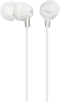 Laidinės ausinės Sony MDR-EX15LP MDREX15LPW.AE, balta