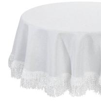 Staltiesė apvali Tina, balta, 180 x 180 cm