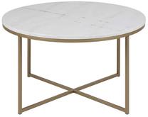 Kavos staliukas Kimi, aukso/baltas, 80 cm x 80 cm x 46 cm