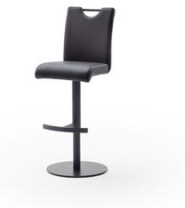 Baro kėdė MC Akcent Alesi, matinė, juoda, 51 cm x 42 cm x 91 cm