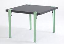 Kavos staliukas Kalune Design Halicheron, antracito/žalia, 60 cm x 60 cm x 45 cm