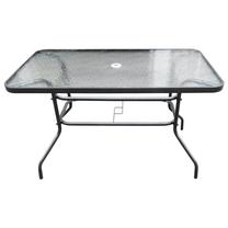 Lauko stalas 2286, juodas, 150 cm x 90 cm x 70 cm