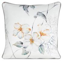 Dekoratyvinės pagalvėlės užvalkalas Amelia, balta/žalia/oranžinė, 45 cm x 45 cm