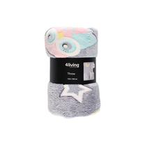 Pledas 4Living 640893, pilkas, 125 cm x 150 cm