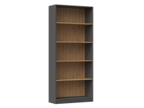 Pastatoma lentyna Onyx R-80, antracito/ąžuolo, 80 cm x 30 cm x 182 cm