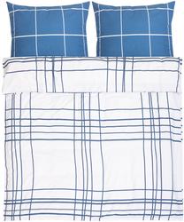 Patalynės užvalkalų komplektas Winchester THK-074275, mėlynas/baltas, 200 x 220 cm