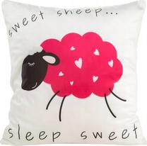 Dekoratyvinės pagalvėlės užvalkalas Design 91, balta/raudona, 45 cm x 45 cm