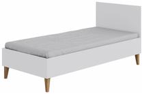 Vaikiška lova viengulė Kocot Kids Kubi LKU_BI_18-8BS_BM, balta, 80 x 180 cm, be patalynės dėžės, be čiužinio