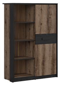 Spinta Kassel S491-REG1D-DMON/DCA, ruda/juoda, 41 cm x 100 cm x 145 cm