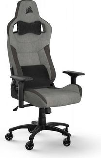 Žaidimų kėdė Corsair T3 Rush MBCRRK000000015, 56 x 58 x 44 - 55 cm, juoda/pilka