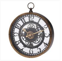 Laikrodis 837362050, aukso/juoda, 26.5 cm x 26.5 cm, 26.5 cm