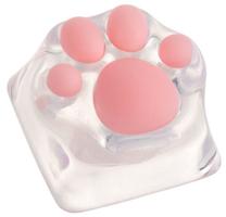 Klaviatūros dangtelis Zomoplus Kitty Paw, skaidri/rožinė