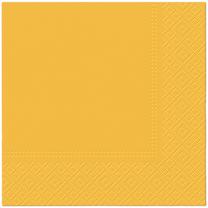 Popierinės servetėlės PAW, 33 cm x 33 cm, geltona, 20 vnt.