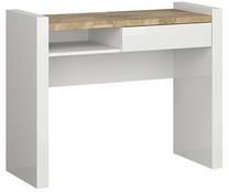 Kosmetinis staliukas Alameda S420-TOL1S-BIP/DWM/BIP, ąžuolo/balta, 100 cm x 41.2 cm x 80.5 cm