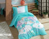 Vaikiškas patalynės užvalkalų komplektas Mijolnir, mėlyna/balta/geltona, 160 x 220 cm