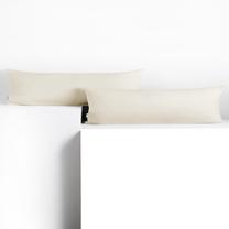 Pagalvės užvalkalas Restilo Amber, balta, 145 cm x 20 cm