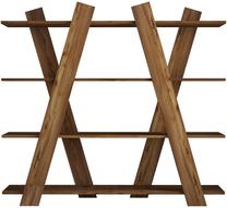 Lentyna Kalune Design X1 166, riešuto, 150 cm x 29 cm x 137 cm