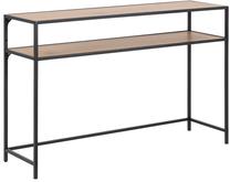 Konsolinis staliukas Seaford, ąžuolo/juoda, 120 cm x 35 cm x 79 cm