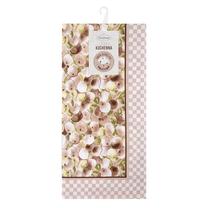 Virtuvinių rankšluosčių rinkinys Melani SCF2-01, rudas/baltas, 75 cm x 50 cm, 2 vnt.